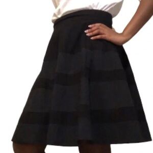 Black Midi A-Line Full Circle Skirt